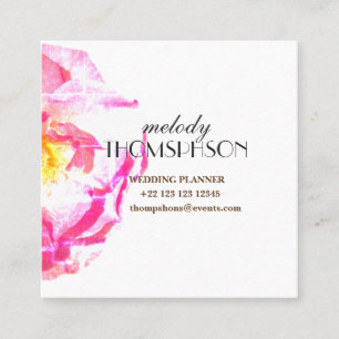 Wedding Planner, Photo Floral Business Cards
