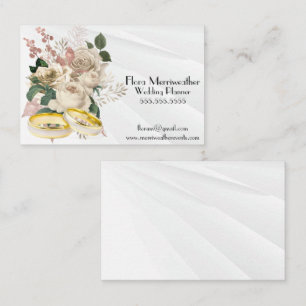 Wedding Planner Photographer Florist Chapel Business Card
