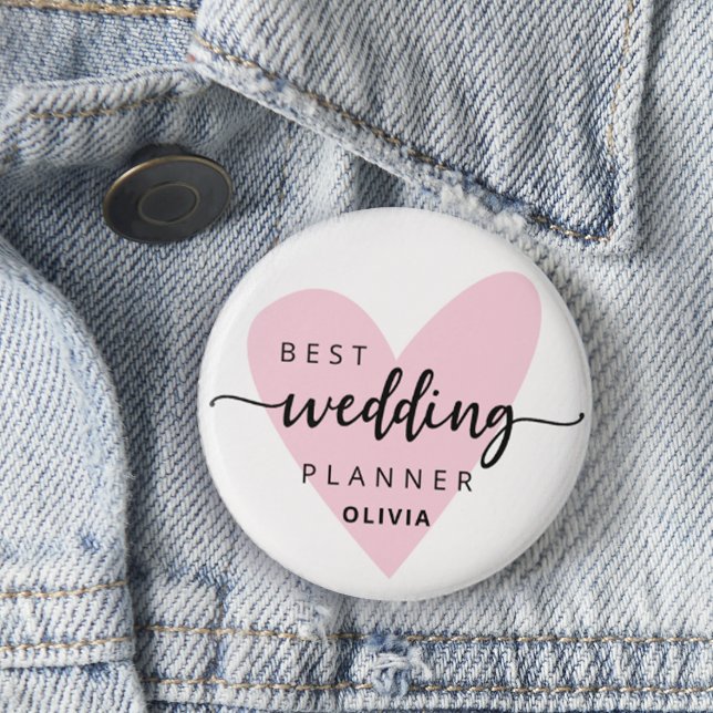 Wedding Planner Pink 3 Cm Round Badge (Creator Uploaded)