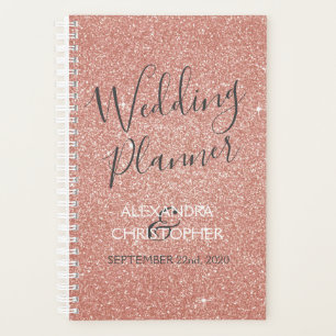 Wedding Planner Pink - Rose Gold Sparkle Glitter