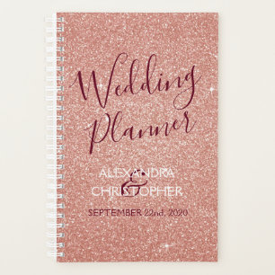 Wedding Planner Pink - Rose Gold Sparkle Glitter