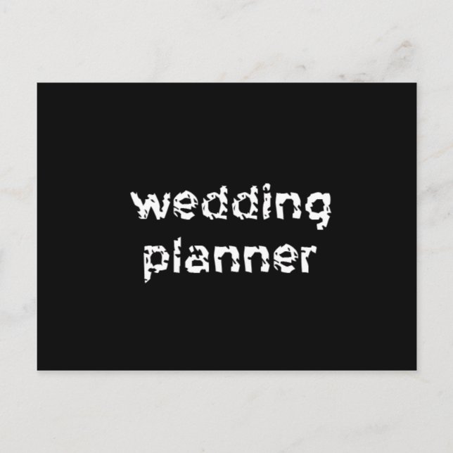 Wedding Planner Postcard (Front)