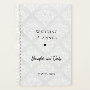 Wedding Planner with Photo & Text Damask