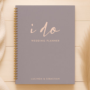 Wedding Plans   Modern Minimal Elegant I Do Planner