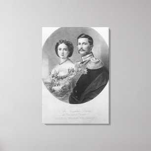 Wedding Portrait of Their Royal Highnesses Canvas Print