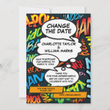 Wedding Postponement Comic Book Modern