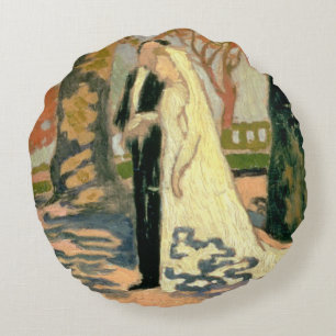 Wedding Procession, c.1892-93 Round Cushion