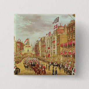 Wedding Procession of Edward, Prince of Wales 15 Cm Square Badge