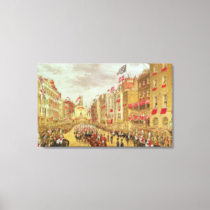 Wedding Procession of Edward, Prince of Wales Canvas Print