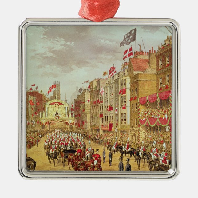 Wedding Procession of Edward, Prince of Wales Metal Tree Decoration (Front)