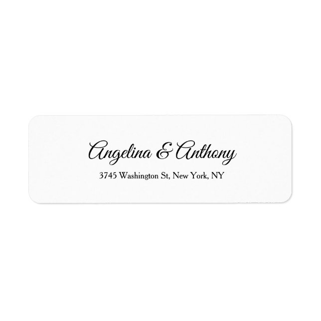 Wedding Professional Creative Script  Black White (Front)
