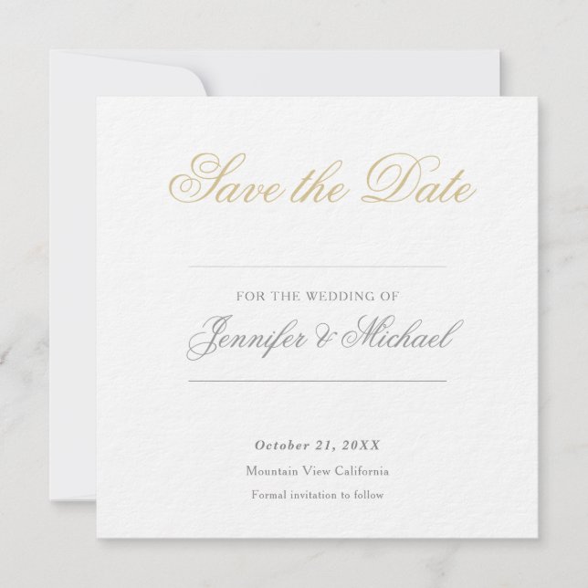 Wedding Professional Minimalist Invitation (Front)