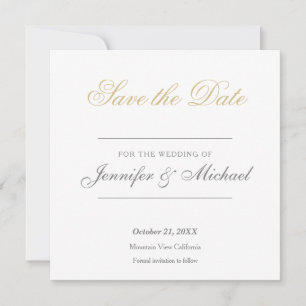 Wedding Professional Minimalist Invitation