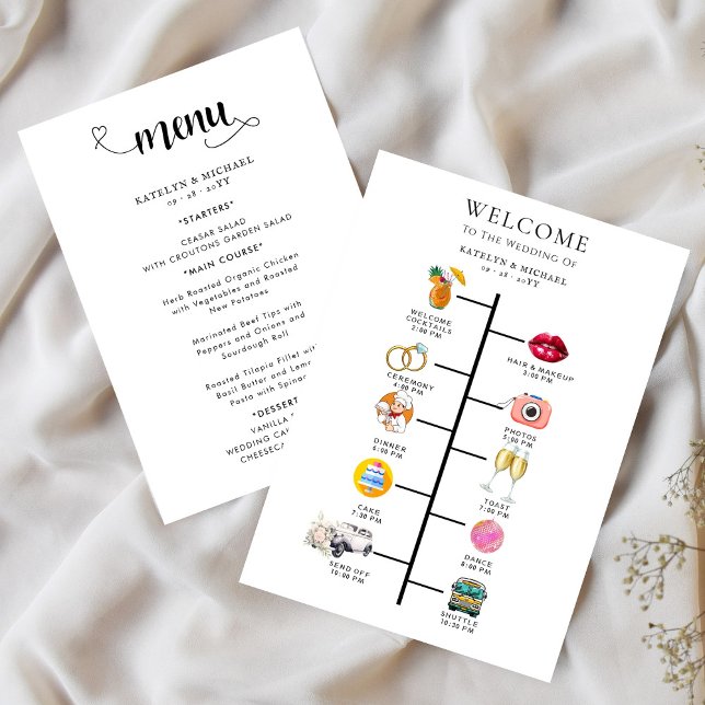 Wedding Program and Wedding Menu (Creator Uploaded)