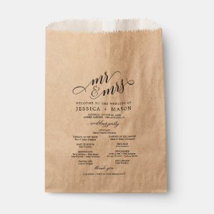 Wedding Program Bags Unique Program Ideas
