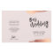 WEDDING PROGRAM brush script rose gold blush pink