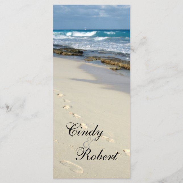 Wedding program cards (Front)