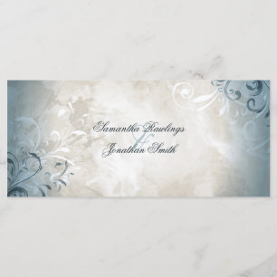 Wedding Program - Elegant Vintage Foliage & Swirls Programme
