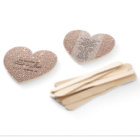 Wedding Program Fan - Rose Gold Glitter Fab