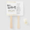 WEDDING PROGRAM FAN stylish chic gold confetti