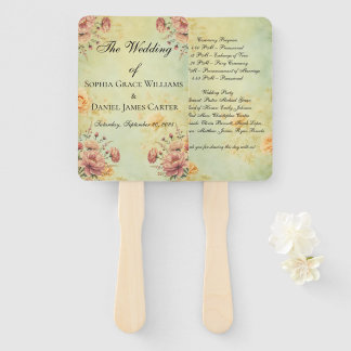 Wedding Program Fans
