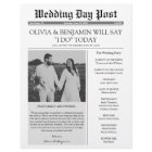 Wedding Program Newspaper Timeline Flyer