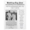 Wedding Program Newspaper Timeline Flyer
