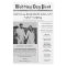 Wedding Program Newspaper Timeline Flyer