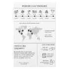 Wedding Program Newspaper Timeline Flyer