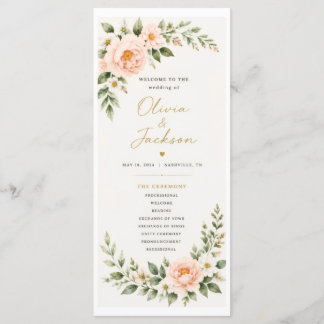 Wedding Program Programme