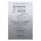 Wedding Program | Soft Silver Glitter Look