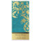 Wedding Program - Turquoise & Gold Shimmer Floral