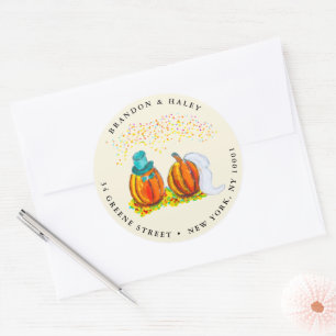 Wedding Pumpkins Return Address Label