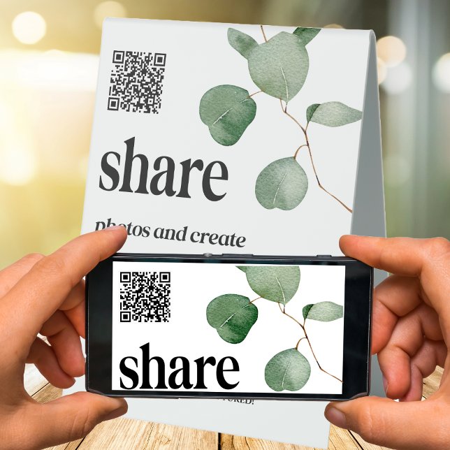 Wedding  QR Code Photo Pictures Guestbook (Digital guestbook photo picture sharing with QR code.)