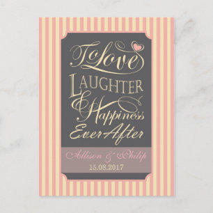 Wedding quote design invitation postcard