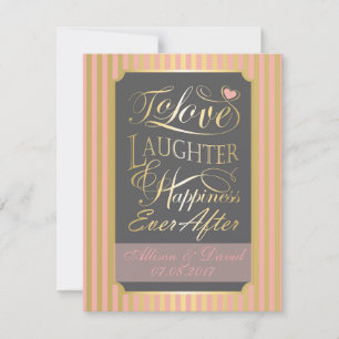 Wedding quote design, with custom letters