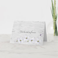 Wedding Quote on Birch Card