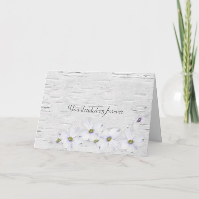Wedding Quote on Birch Card (Front)