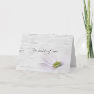 Wedding Quote on Birch Card