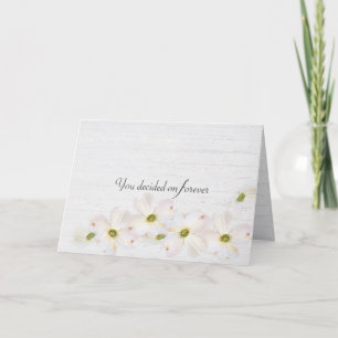 Wedding Quote on Whitewashed Wood Card