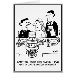 Wedding Reception Bridegroom has a Darts Match
