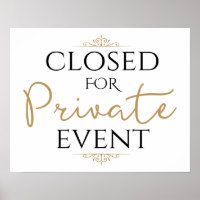 Wedding Reception, Closed for Private Event