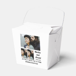 Wedding Reception custom 3 Photo Collage  Favour Box