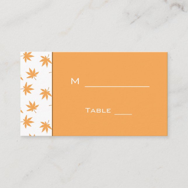 wedding reception dinner table # card for guest (Front)