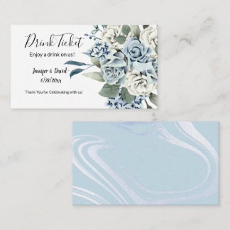 Wedding Reception Drink Ticket Enclosure Card