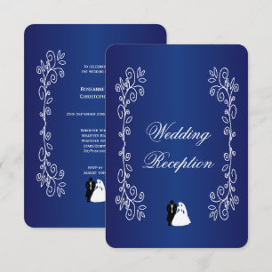 Wedding Reception Enclosure Card Bride Groom