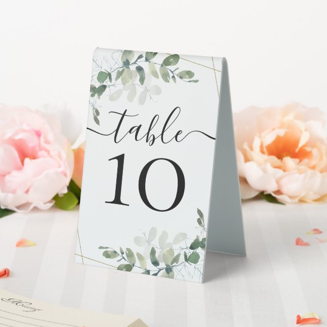 Wedding Reception Eucalyptus Table Number (In SItu (Wedding))
