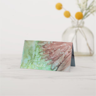 Wedding Reception Folded Tent Card Pinks Lavenders