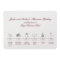 Wedding Reception Itinerary Timeline