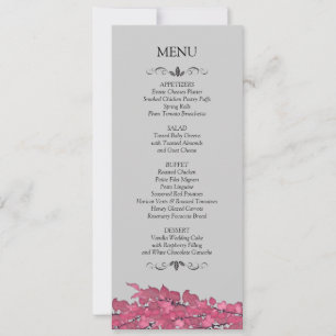 Wedding Reception Menu Cards